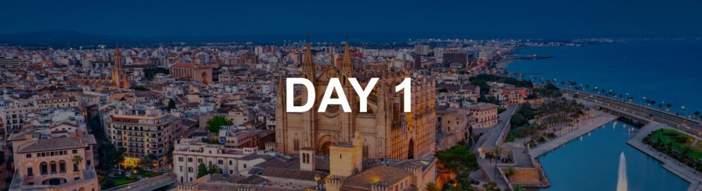 Cathedral La Seu at Sunset in Palma de Mallorca