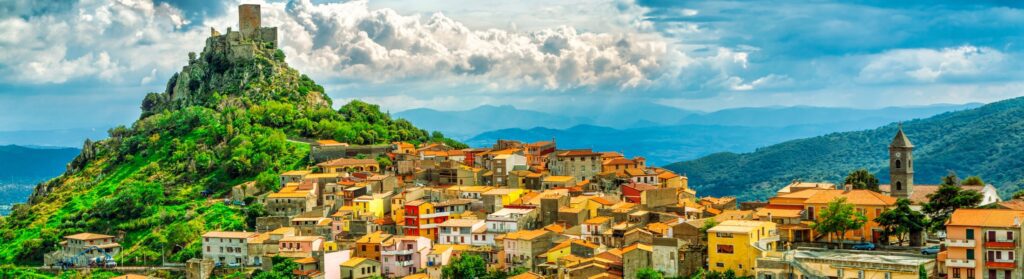 Goceano's castle in Burgos, Sardinia, italy