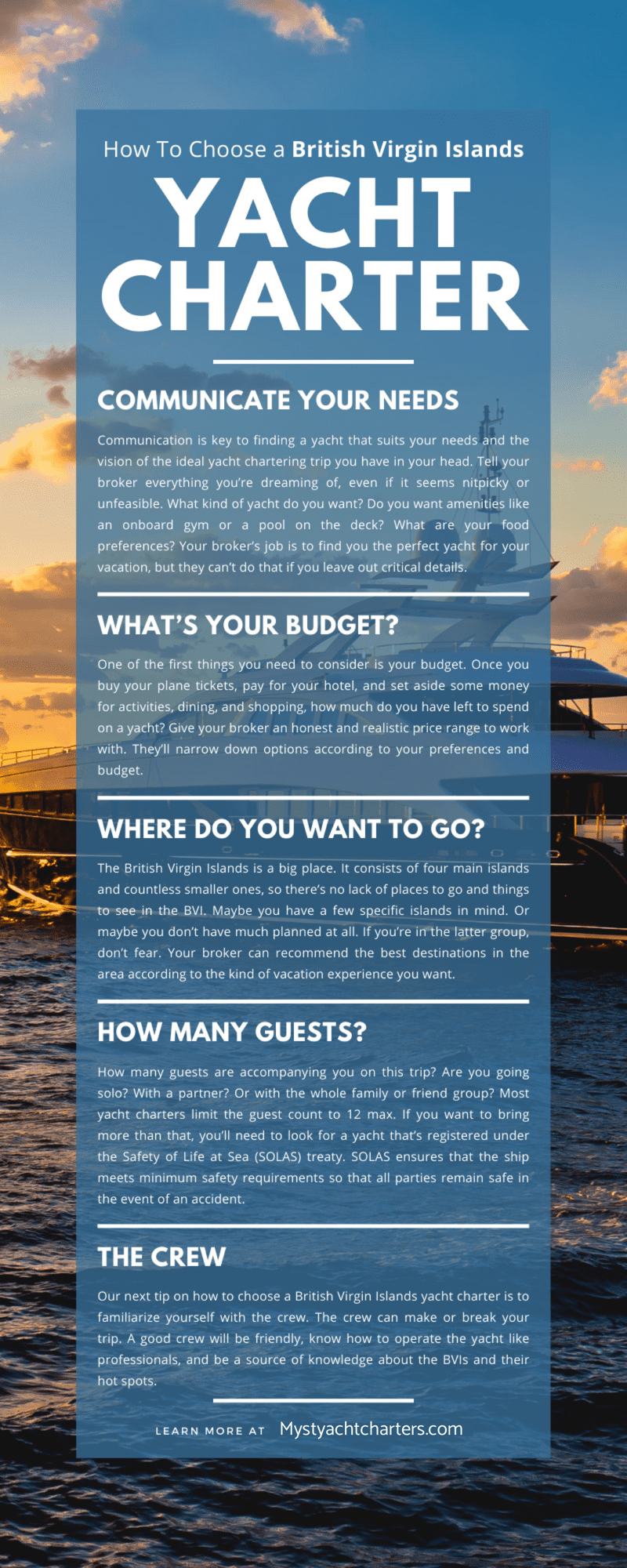 How To Choose a British Virgin Islands Yacht Charter