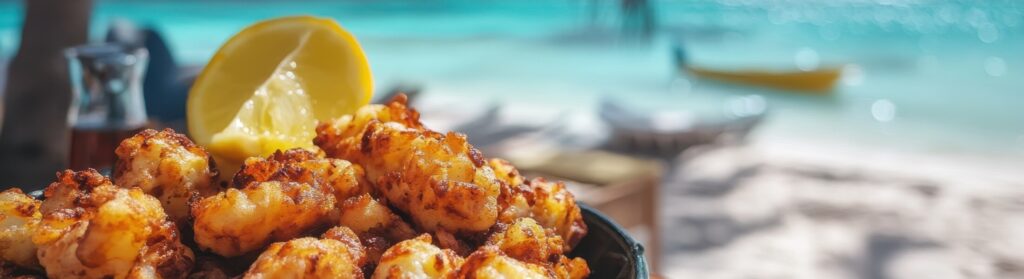 Fried conch fritters